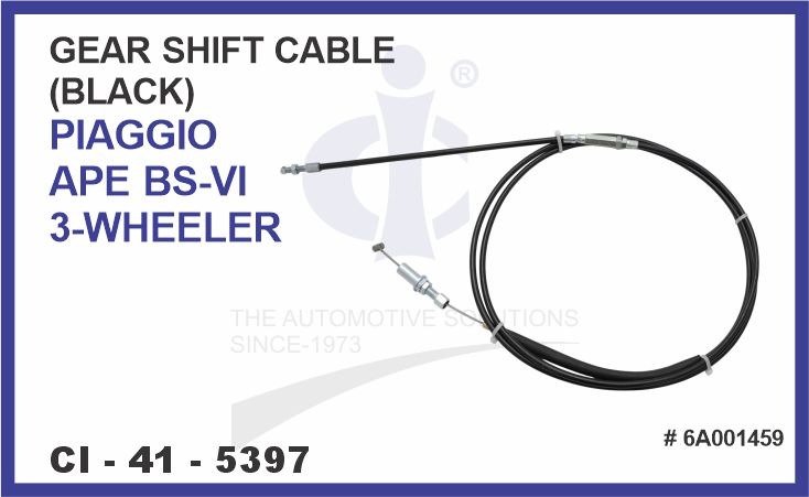 GEAR SHIFT CABLE APE BS-VI (BLACK) 3 WHEELER